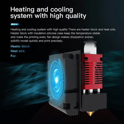 3D Printer Hot End Kit Nozzle Extruder Heater For Creality Ender 3