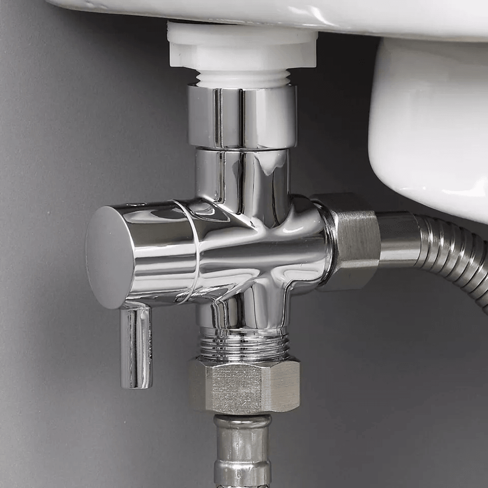 Shower Head Diverter Valve 3Way TAdapter With Water Splitter Tap Switch Universal Connection For Fi 4