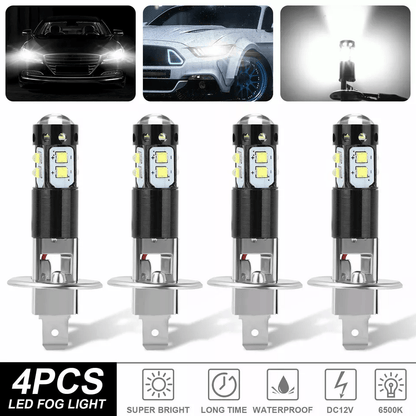 LED Fog Light Bulbs Super Bright 6500K White Driving Lamps