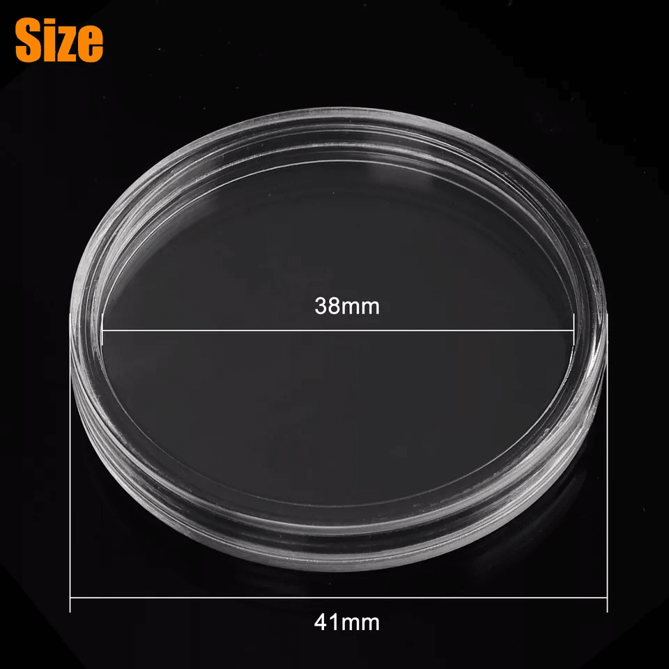 Coin Holder Capsule Case Storage Box For Morgan Peace And Ike Silver Dollar Coins Secure DustProof  5