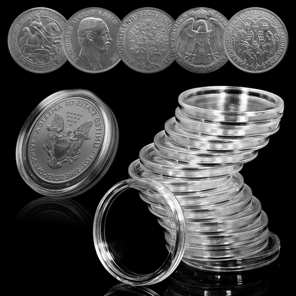 Coin Holder Capsule Case Storage Box For Morgan Peace And Ike Silver Dollar Coins Secure DustProof  4