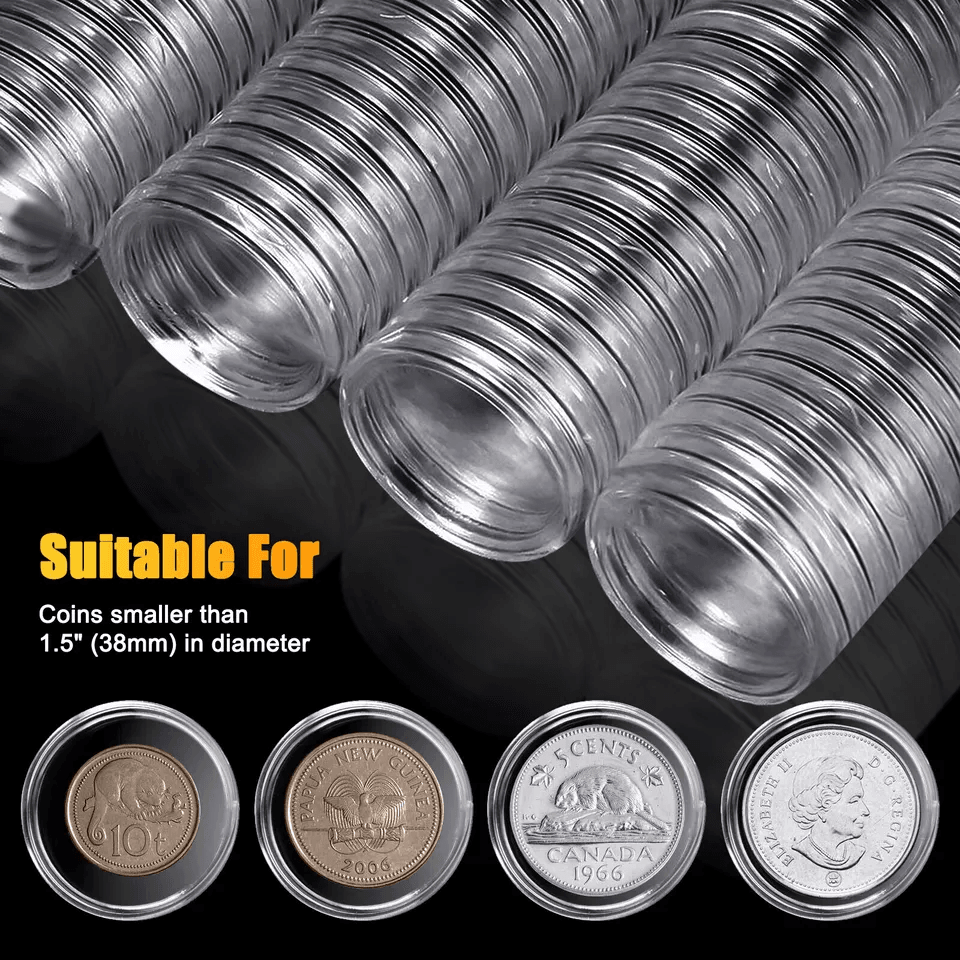 Coin Holder Capsule Case Storage Box For Morgan Peace And Ike Silver Dollar Coins Secure DustProof  1
