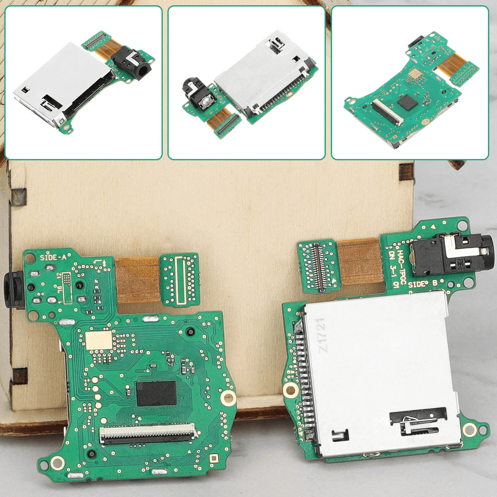 Replacement Game Card Cartridge Reader Slot Repair Tool Kit For Nintendo Switch Headphone Jack Prec 6