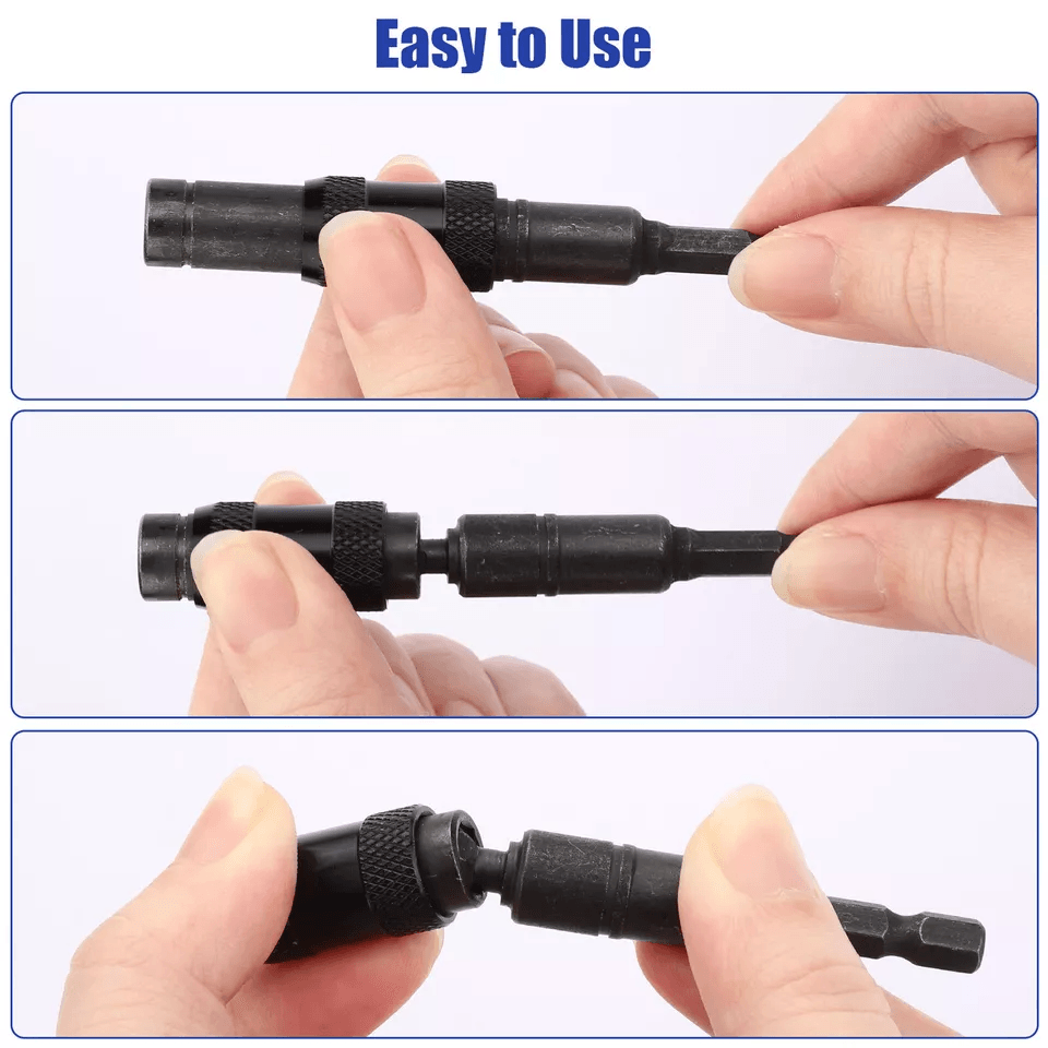Magnetic Swivel Bit Tip Holder Shank Impact Pivoting Drill Accessory Hex QuickChange Adapter For Co 9