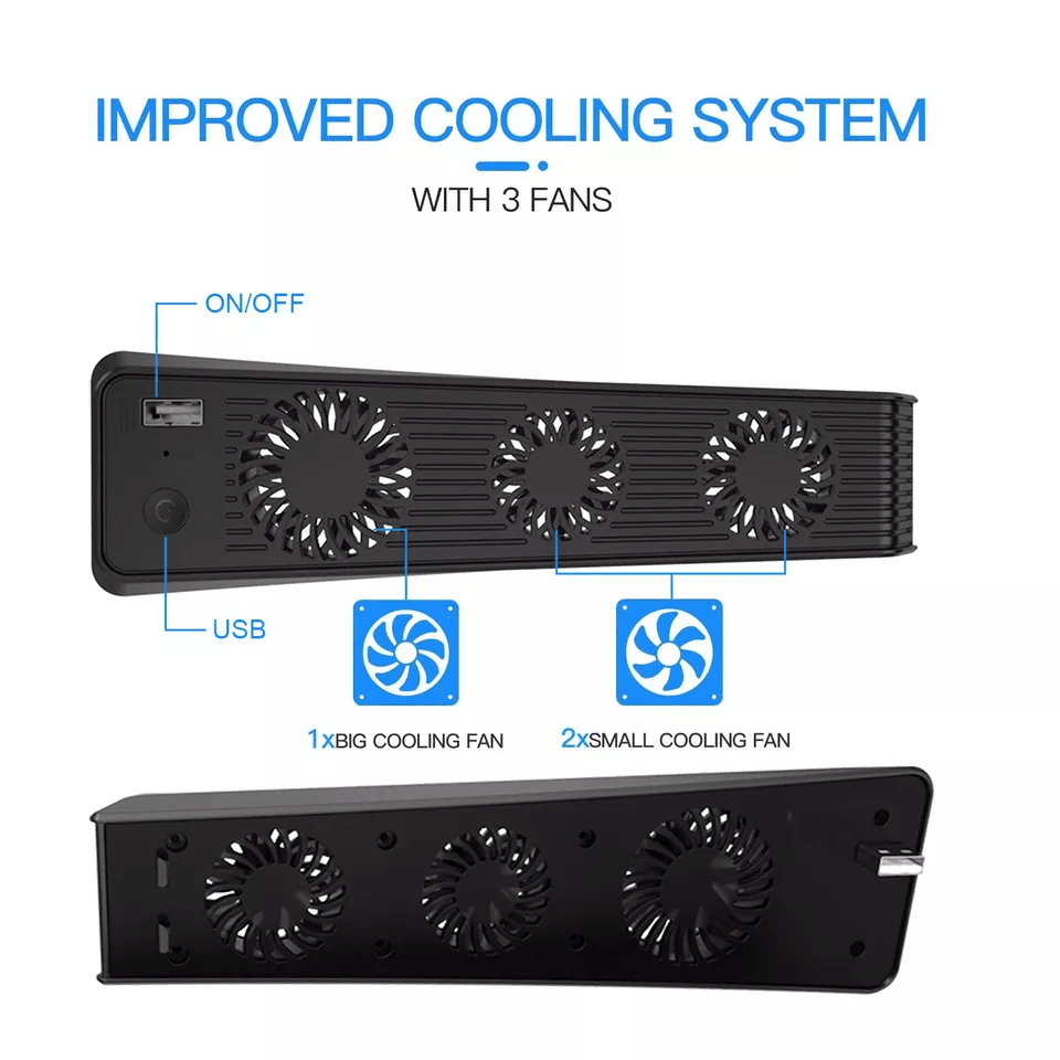 External Cooling Fan Cooler For PS5 Console USB Powered Game Accessories For PlayStation 4