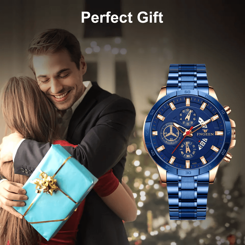 Waterproof Men Watch Stainless Steel Quartz Classic Business Luminous Wristwatch Water Resistant Dr 4