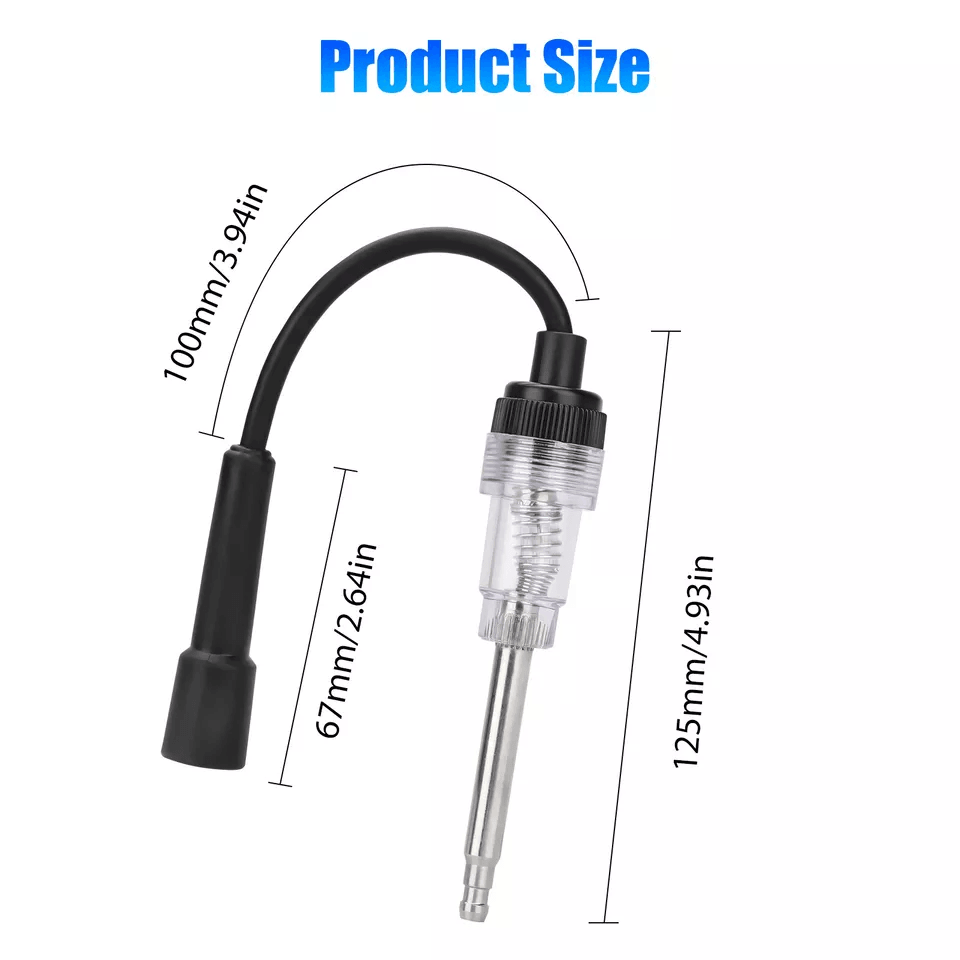 Universal Spark Plug Tester Ignition System Coil Engine Diagnostic Tool For 2  4Stroke Engines 6