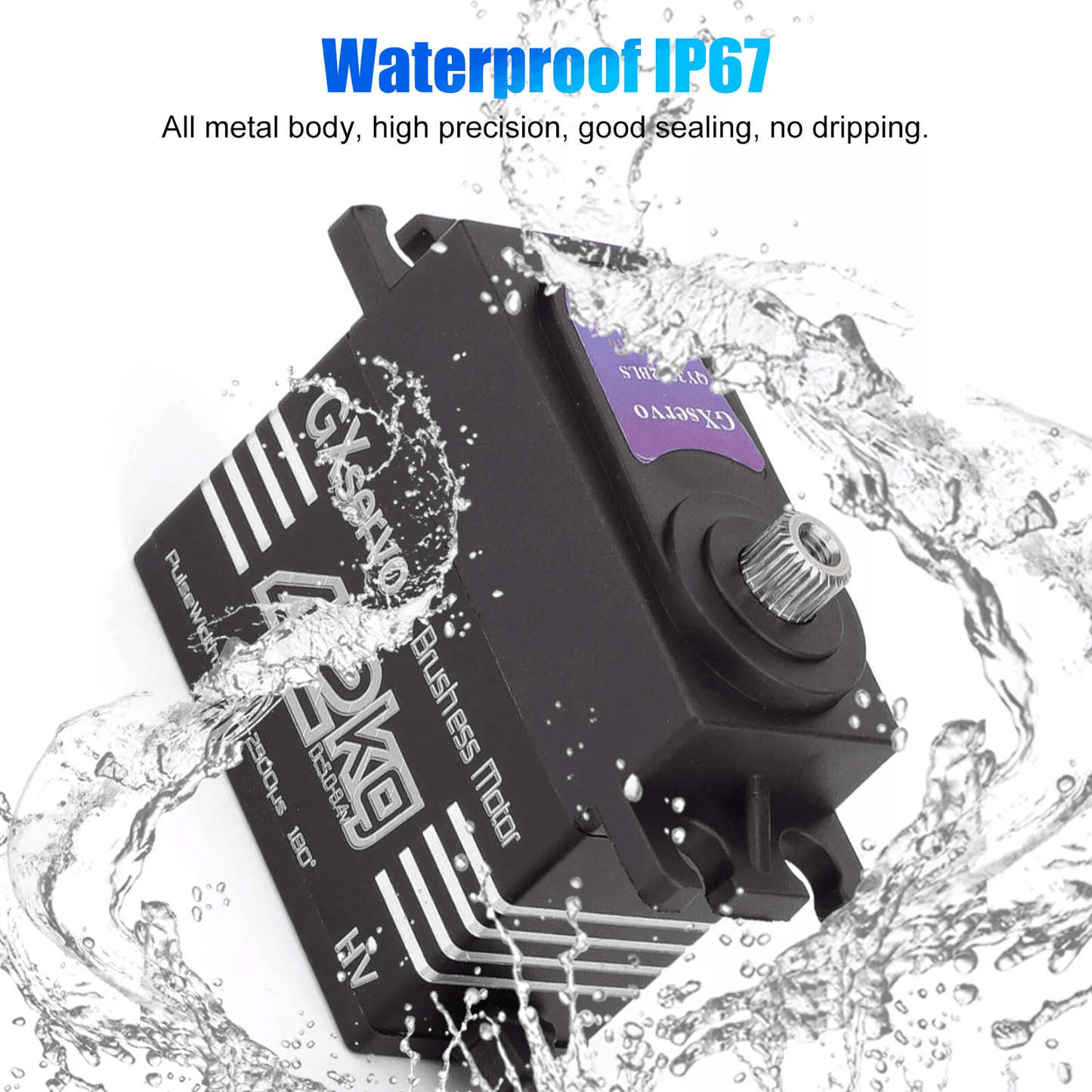 42KG Metal Gear Waterproof Digital Servo High Torque  Speed Brushless Motor For 18 110 RC Car Truck 4