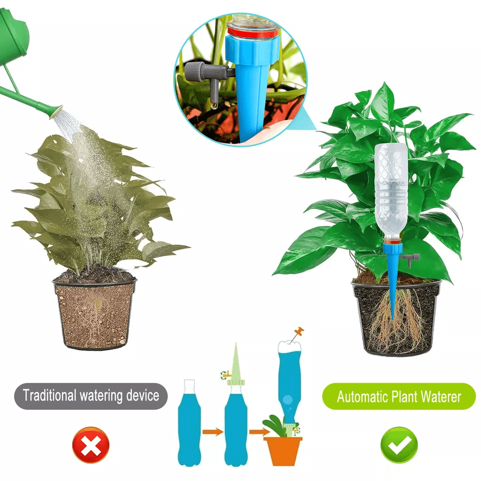 Adjustable Self Watering Spikes Automatic Plant Irrigation Drip System For Home  Garden 4