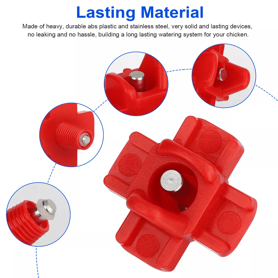 Chicken Nipples Automatic Poultry Waterer Drinker For Hen Duck Quail 3