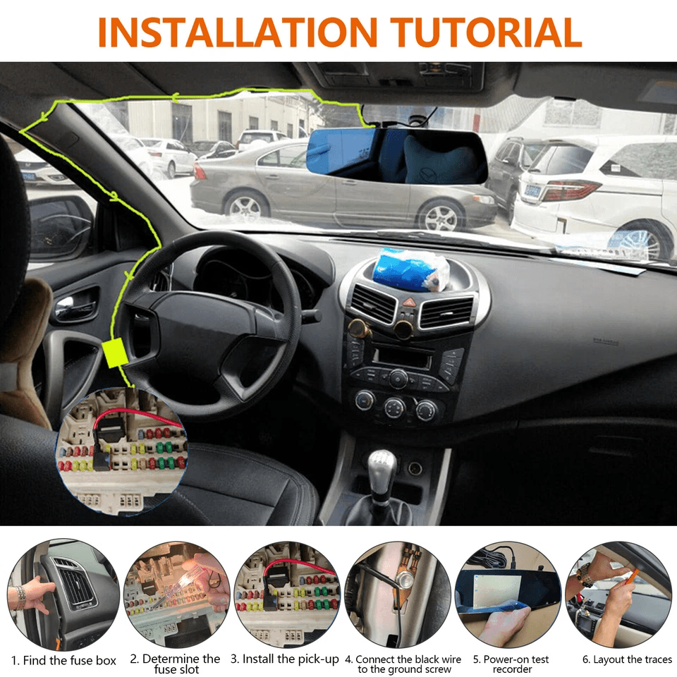 Universal Dash Cam Hardwire Kit Mini USB Cable Fuse For Car DVR Camera 4