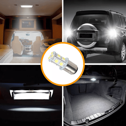 LED Tail Brake Light Bulbs 13 SMD 6500K White For Car Truck 5
