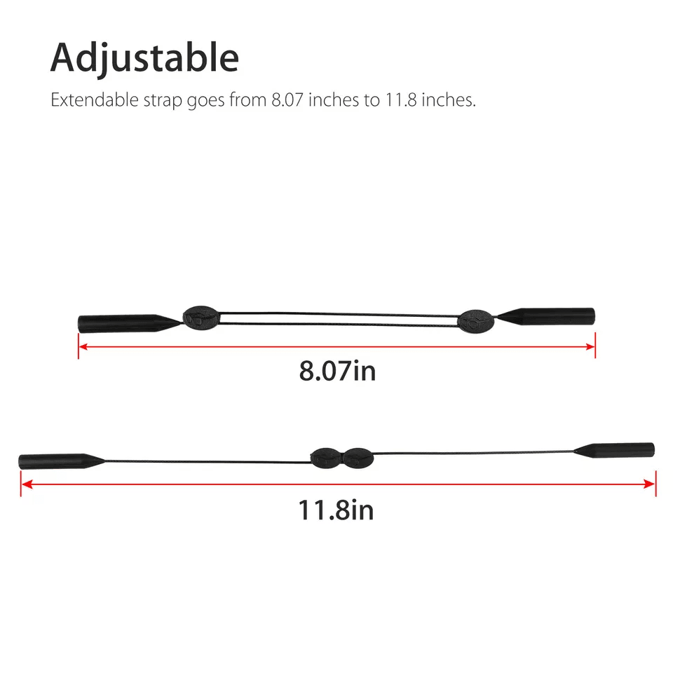 Adjustable Eyeglasses Neck Strap Sports Sunglasses Holder Cord For Men  Women 4