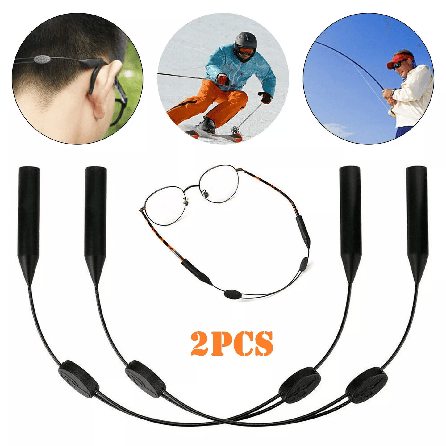 Adjustable Eyeglasses Neck Strap, Sports Sunglasses Holder Cord for Men & Women