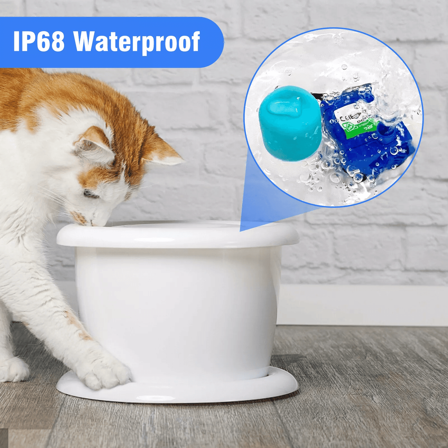 USB Rechargeable Pet Water Dispenser Pump with LED Light – Silent Cat Drinking Fountain Motor for Fresh Water Filtration