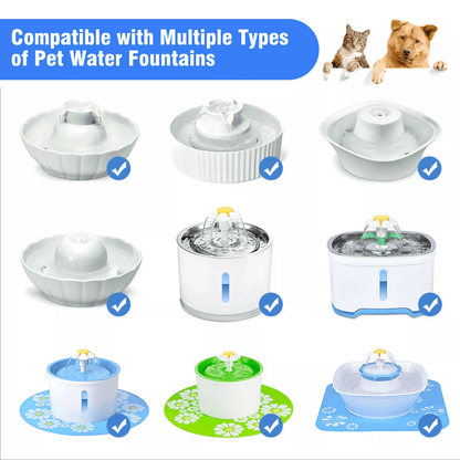 USB Rechargeable Pet Water Dispenser Pump With LED Light  Silent Cat Drinking Fountain Motor For Fr 6