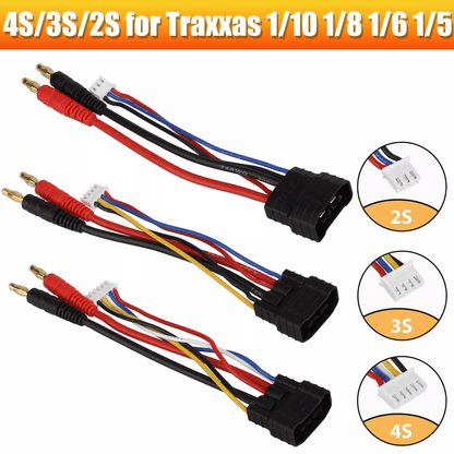 RC Lipo Battery Cable Adapter Bullet Connector for Traxxas TRX Scale RC Car Models
