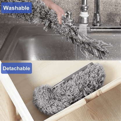 Microfiber Duster Soft Feather Cleaning Brush Extendable Stainless Steel Handle Household Dusting T