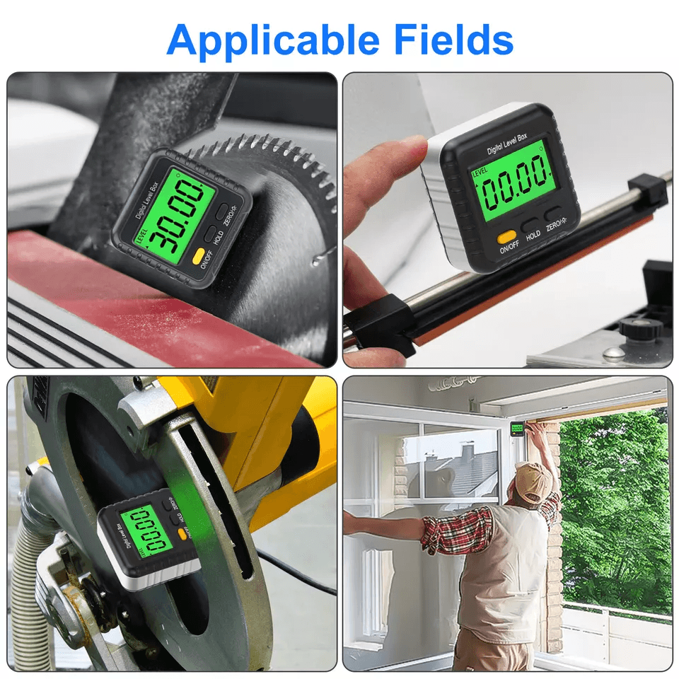 Magnetic Digital Inclinometer Level Box Gauge Angle Finder Protractor Tool 4