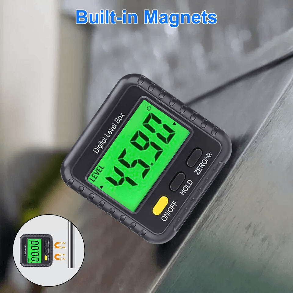 Magnetic Digital Inclinometer Level Box Gauge Angle Finder Protractor Tool 1