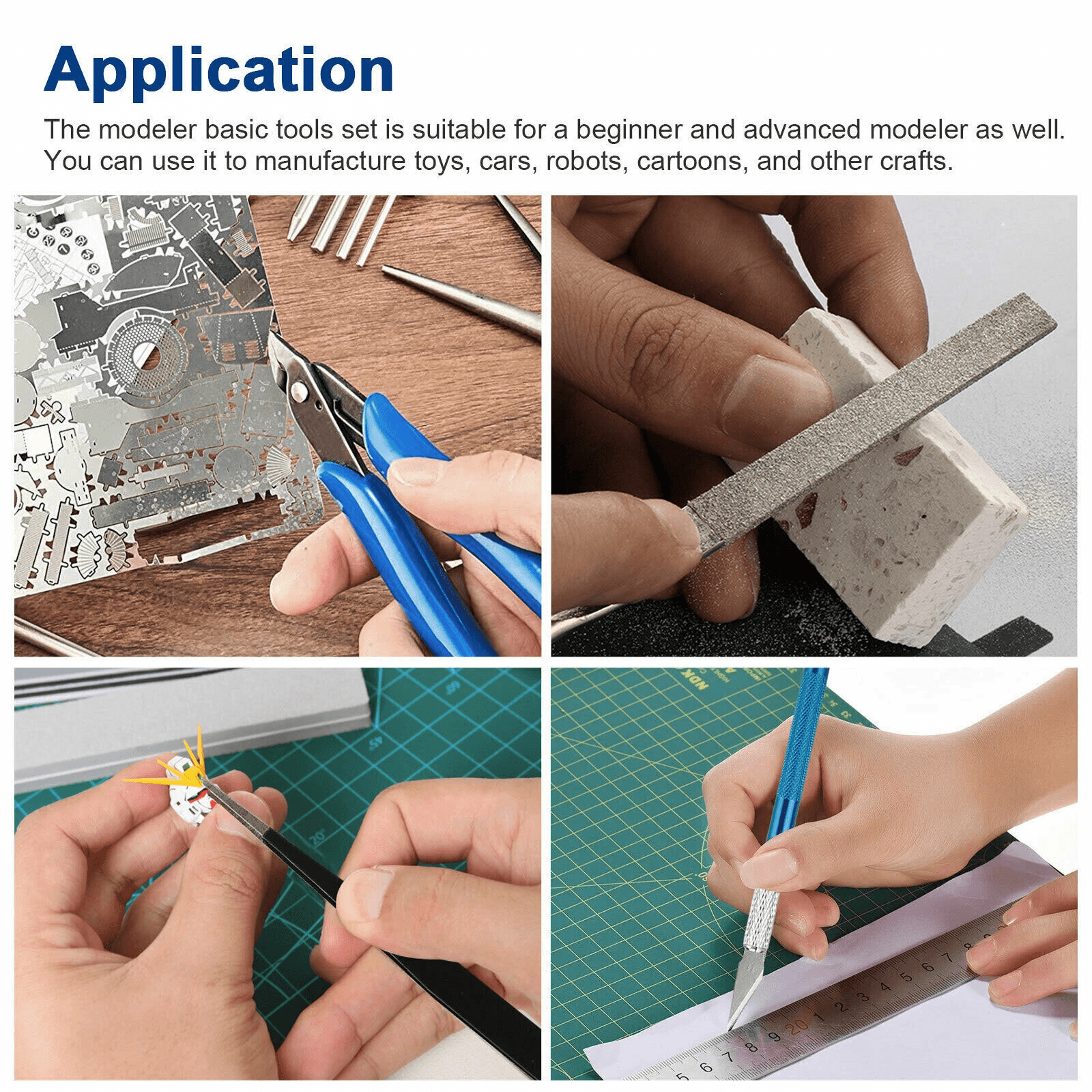 24PCS Basic Modeler Tool Set For Gundam Hobby Craft Car Model Assembling Building Kit With Tweezers 1