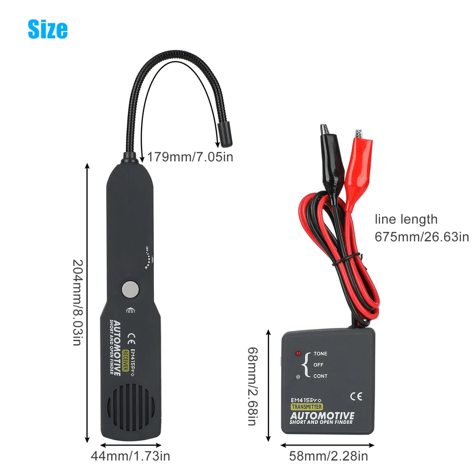 Automotive Short  Open Circuit Finder DC Wire Tracker  Breaker Tester 6