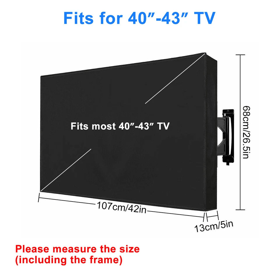 Outdoor TV Cover Fitted Waterproof Weatherproof Television Protector With UV  Dust Guard For Patio  3