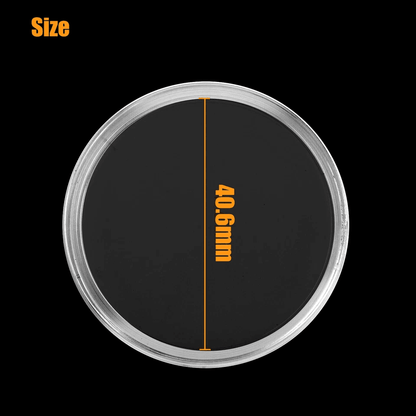 Coin Capsules Holder Storage Case Clear For Silver Eagle Plastic Protective Coin Display Container 6