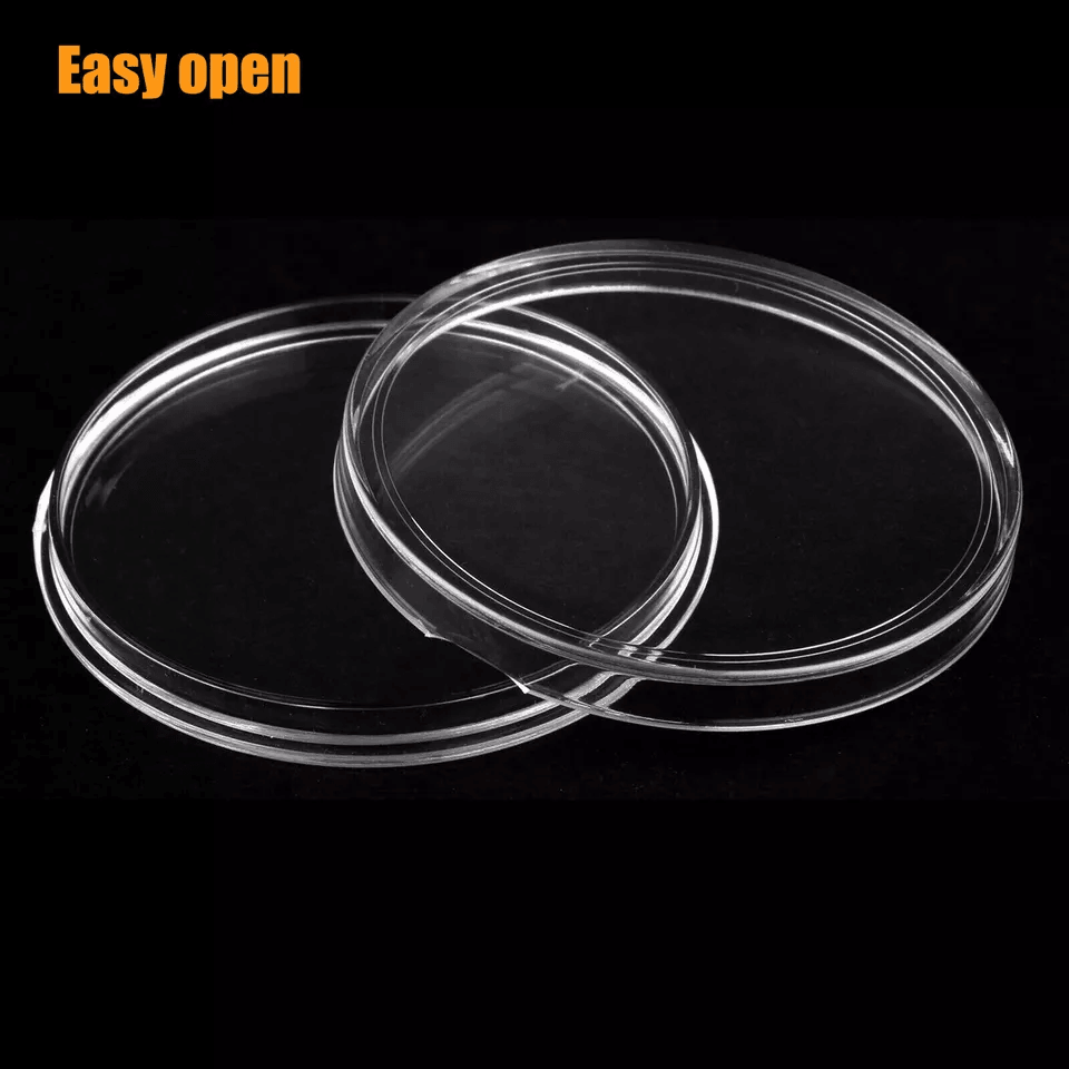 Coin Capsules Holder Storage Case Clear For Silver Eagle Plastic Protective Coin Display Container 2