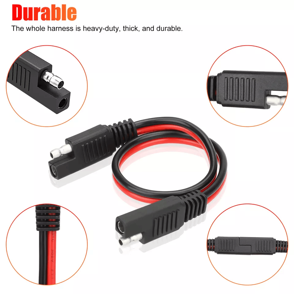 2 Pin Quick Disconnect Wire Power Connectors Cable For Automotive  LED Use 3