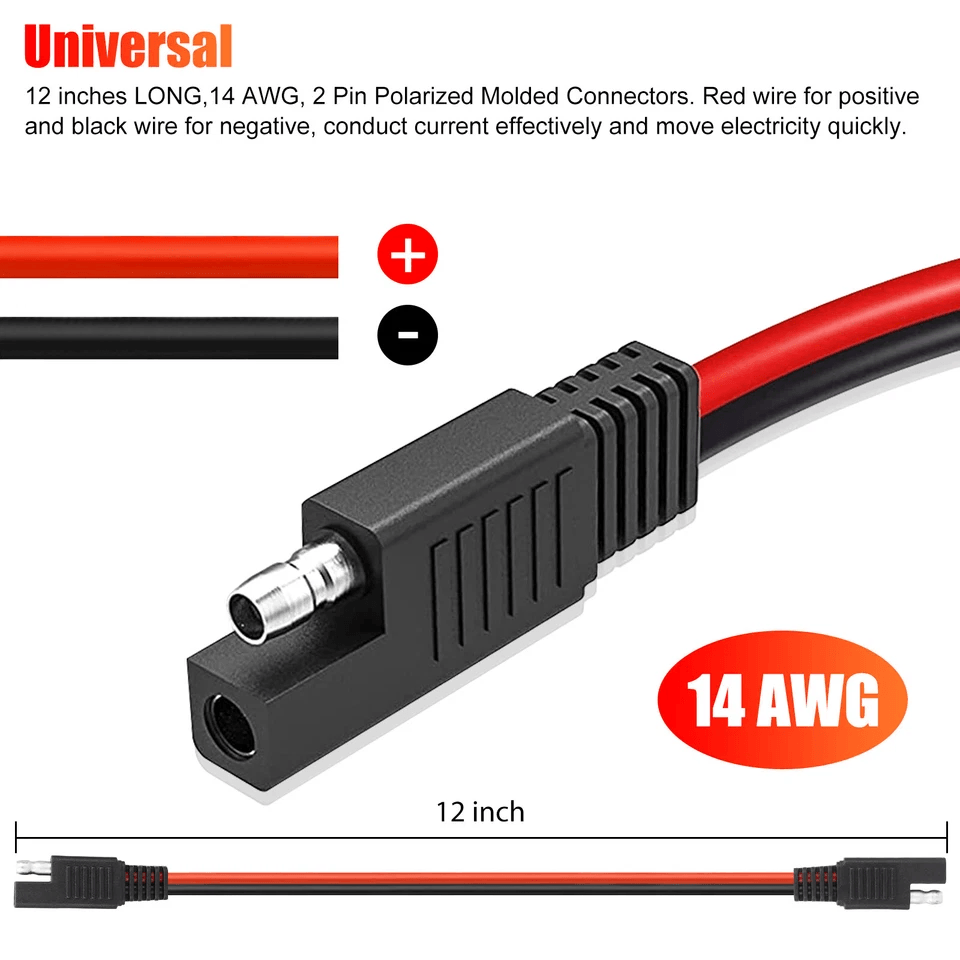 2 Pin Quick Disconnect Wire Power Connectors Cable For Automotive  LED Use 4