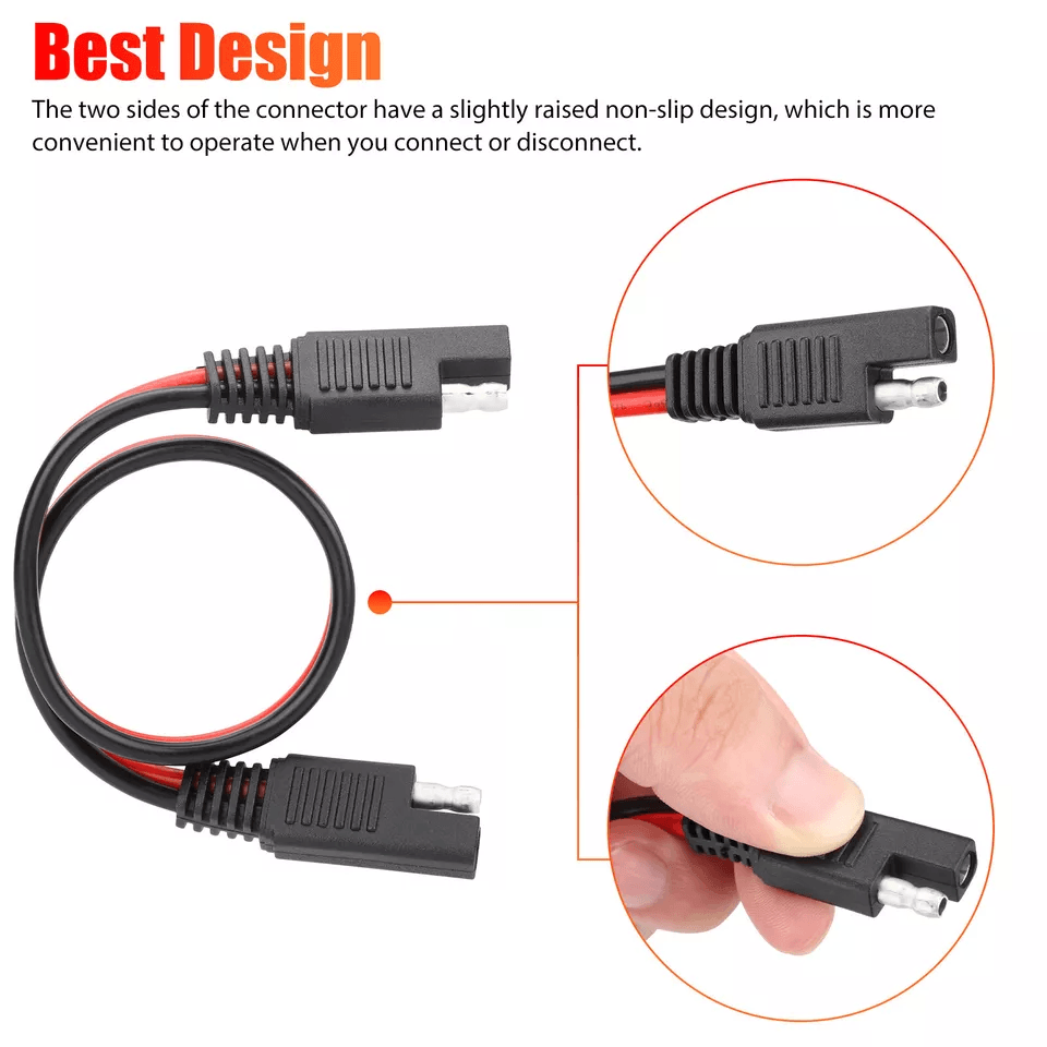 2 Pin Quick Disconnect Wire Power Connectors Cable For Automotive  LED Use 5