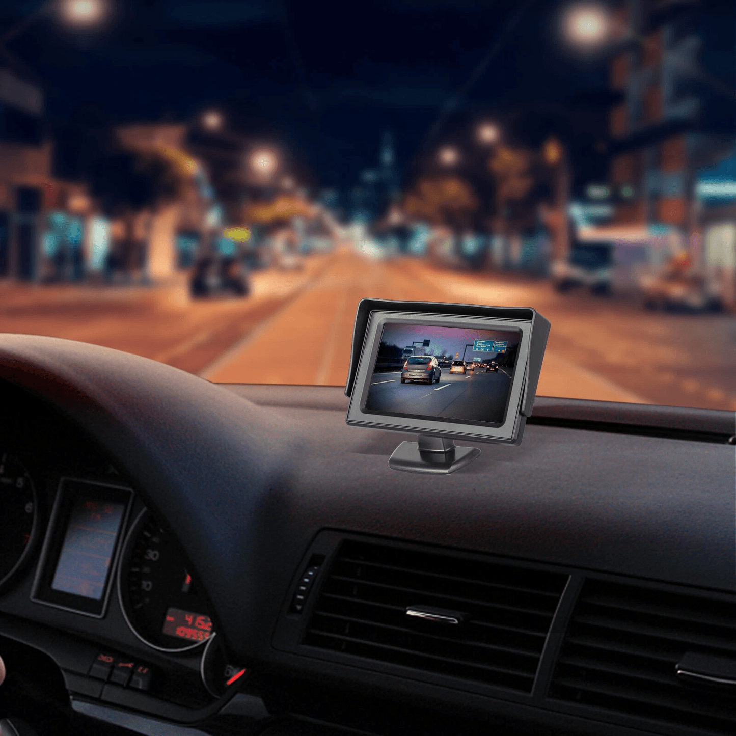 43 HD Monitor Car Backup Reverse Camera Kit With Night Vision Waterproof Rear View Parking License  5