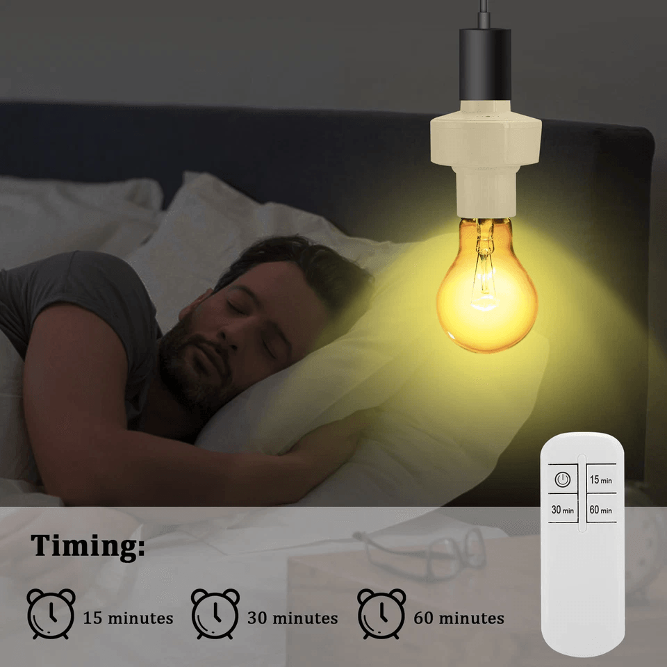 Wireless Remote Control Light Lamp Bulb Holder Socket Switch Base Cap 3
