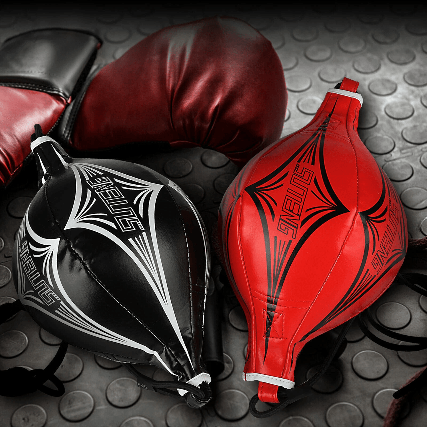Double End Speed Ball For Boxing  MMA Floor To Ceiling Focus Punching Dodge Bag With Elastic Rope P 2