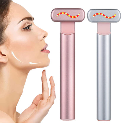 Anti-Wrinkle Skin Care Tool – EMS Microcurrent Facial Massager with Red Light