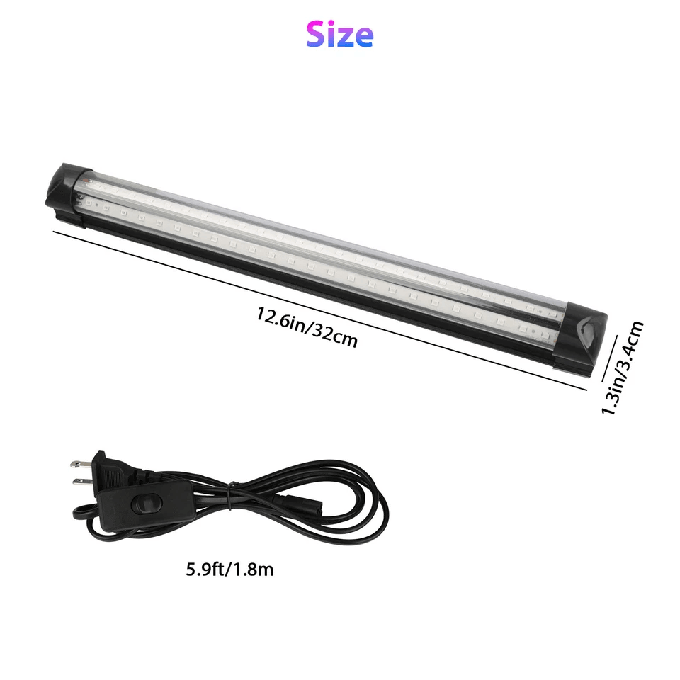 UV Black Light Bar Fixture Strip Lamp Ultraviolet For Party DJ Club Stage 6