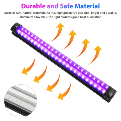 UV Black Light Bar Fixture Strip Lamp Ultraviolet For Party DJ Club Stage 2