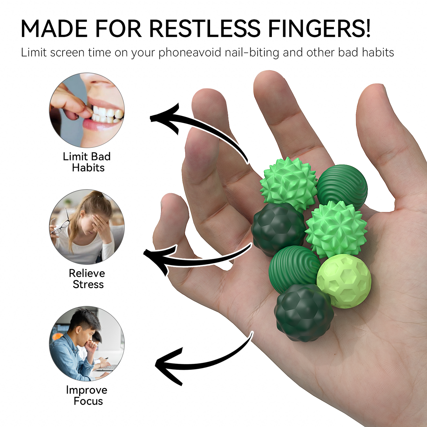 Magnetic Fidget Toy  Anti Stress  Anxiety Sensory Relief With SkinTightening Magnet Balls For Adult 1