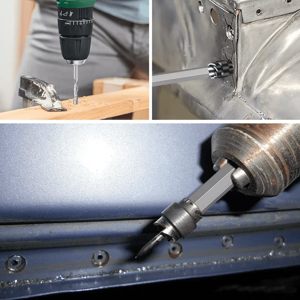 Spot Weld Cutter Remover Set Double Sided Drill Bits For Automotive Panel Cutting Welder Rotary Kit 5