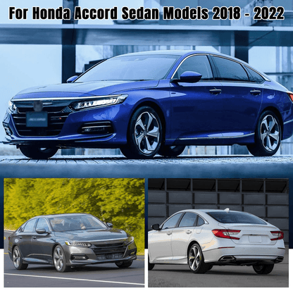 Chrome Delete Blackout Window Trims For Honda Accord Sedan Gloss Black Finish 2