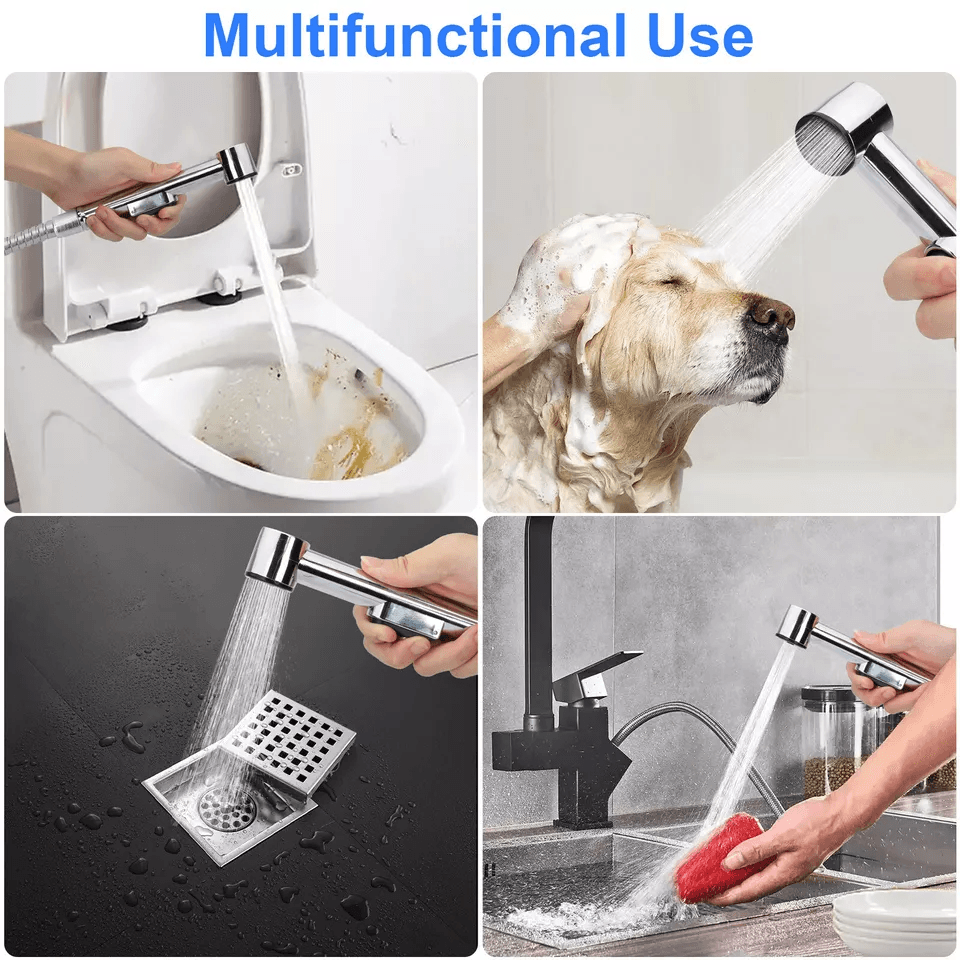 Hand Held Toilet Bidet Sprayer Bathroom Shower Water Spray Head W Hose Part Stainless Steel Handhel 1