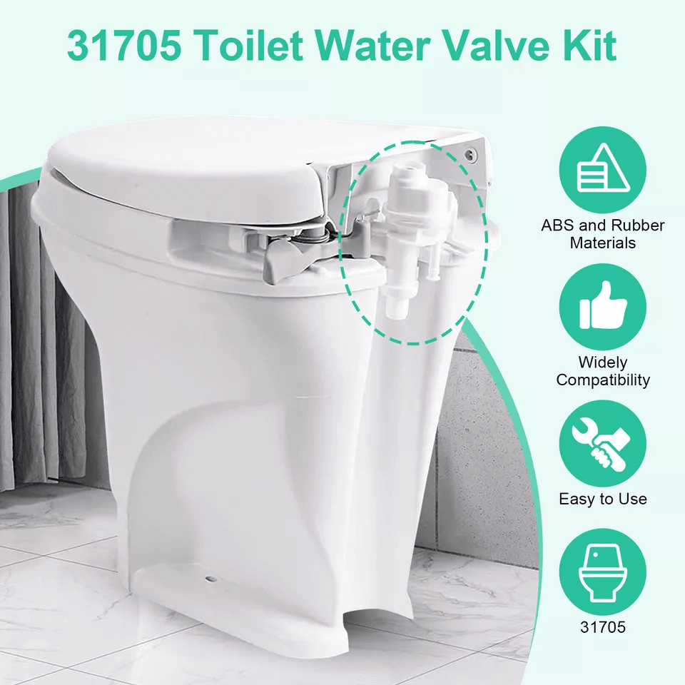 Upgraded Thetford Aqua Magic V RV Toilet Water Valve Replacement Part 1