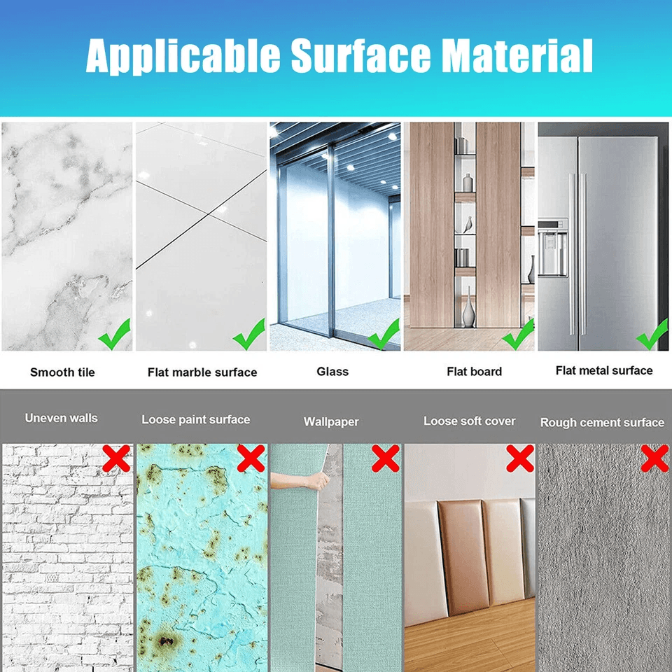 Self Adhesive Mirror Sheets Flexible Reflective Wall Sticker Film For Home Decor DIY Gym Bathroom   3