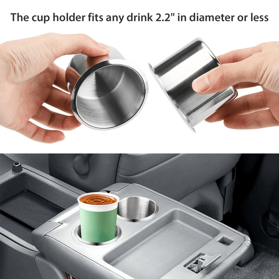 HeavyDuty Stainless Steel Cup Holder Mount Ideal For Marine Boat RV Car Truck  Camper Use AntiCorro 1