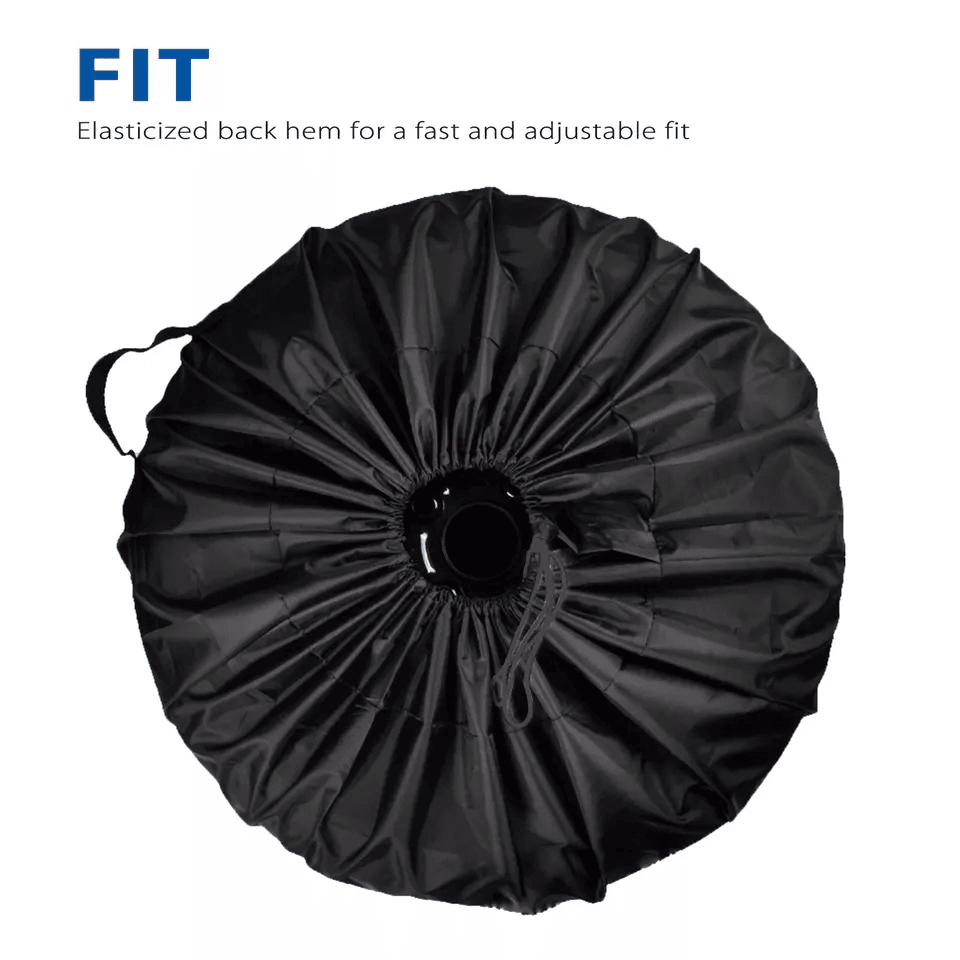 DIY Tyre Wheel Cover For Jeep RV Trailer Camper Black Waterproof Protector 3