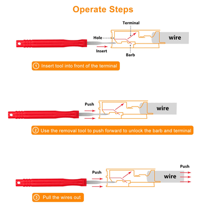 21Pcs Terminal Removal Tool Kit Electrical Wire Connector Pin Release Extractor Set For Car Automot 3