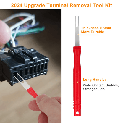 21Pcs Terminal Removal Tool Kit Electrical Wire Connector Pin Release Extractor Set For Car Automot 1