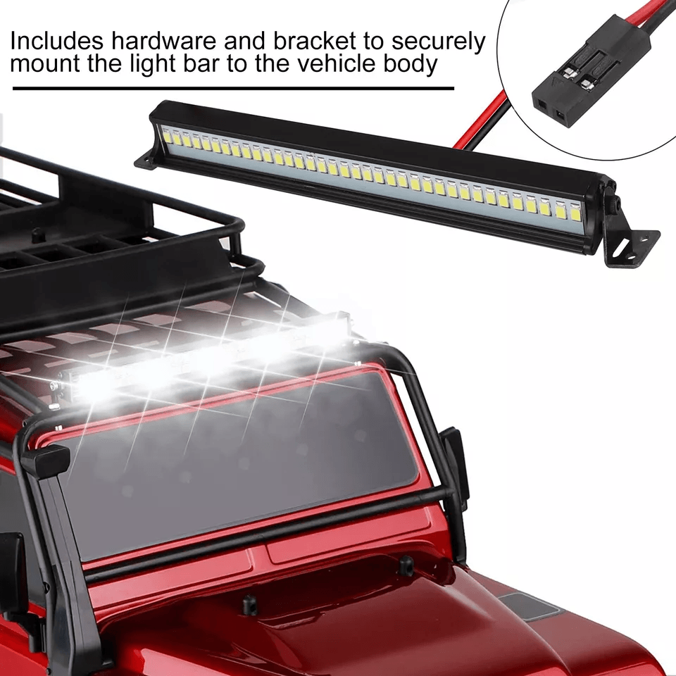 LED Super Bright Light Bar Roof Lamp For Crawler Car Scale Durable PlugandPlay Lighting Accessory F 2