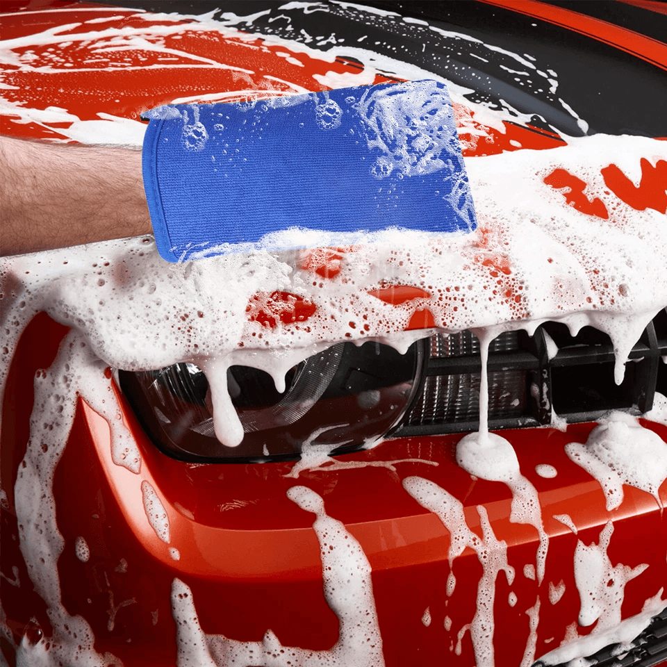 Microfiber Car Wash Gloves Clay Towel Mitt Detailing Cleaning Cloth Rag 3